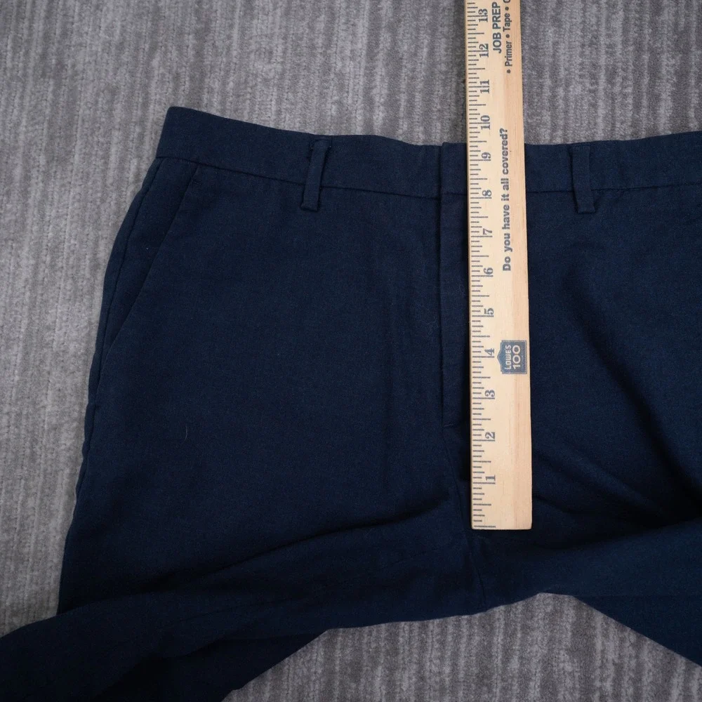 J.Crew Thompson Slim Dress Pants Men 30x30 Fit 32x27 Navy Blue Flex Wool